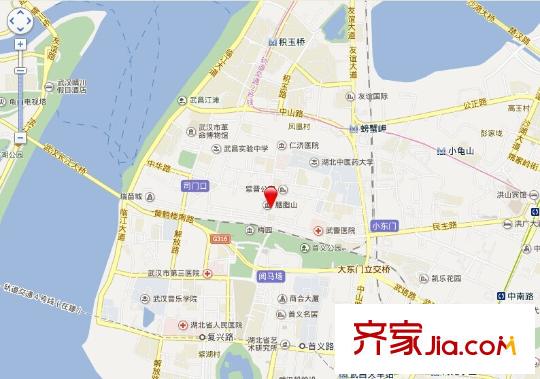 胭脂山桂苑交通圖