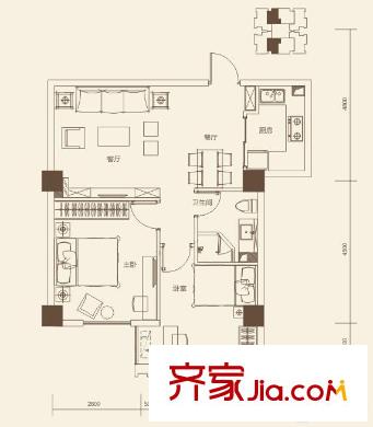澳門路85號(hào)戶型圖61 