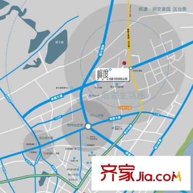 同安家園四期交通圖區(qū)位圖