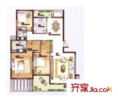 積玉橋公安局小區(qū)戶型圖3室2廳 戶型圖 3室2廳2衛(wèi)1廚