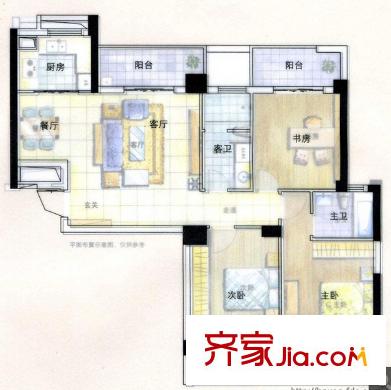 萬景國際 3室 戶型圖
