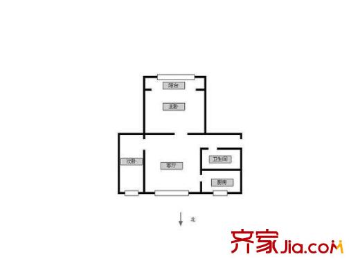 太原 經(jīng)貿(mào)學(xué)校宿舍 戶型圖2室2廳
