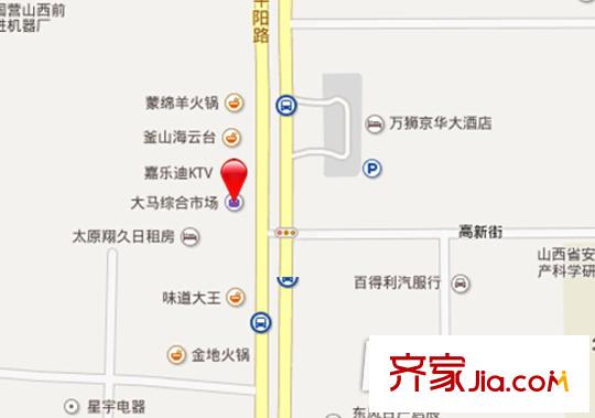 大馬新區(qū)交通圖太原  