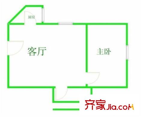 天惠苑 1室 戶型圖