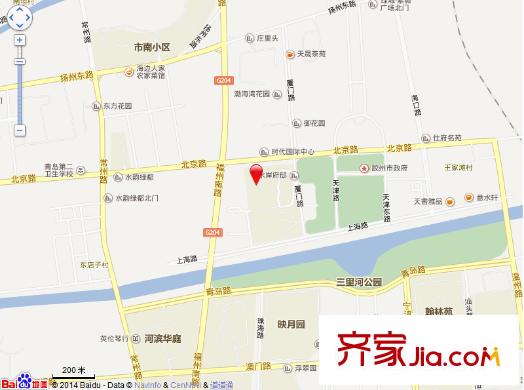 新城水岸府邸交通圖