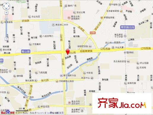 鞍山路小區(qū)交通圖