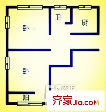 寧夏路26號 2室 戶型圖
