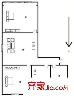 永馨苑 2室 戶型圖