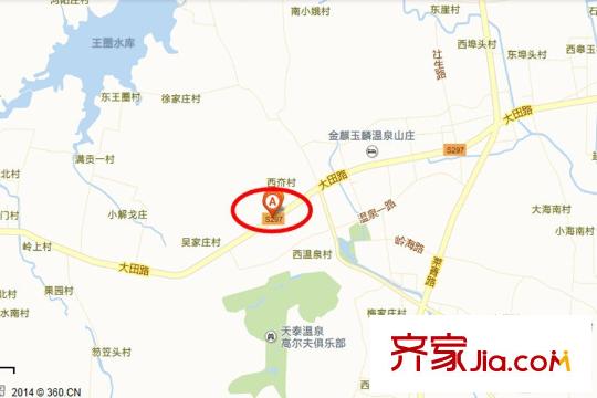 海信溫泉王朝交通坐標(biāo)圖