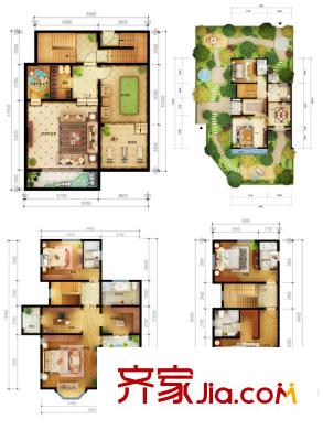 嘉凱城時代城翡翠郡E戶型 6室2廳5衛(wèi)1廚
