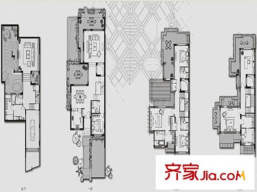 麥爾文藝墅A戶型圖 8室3廳6衛(wèi)