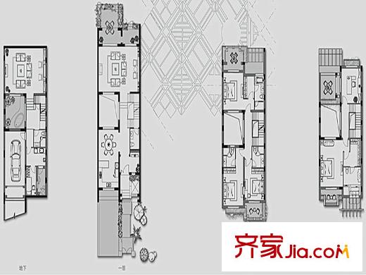 麥爾文藝墅B戶型圖 7室3廳6衛(wèi)