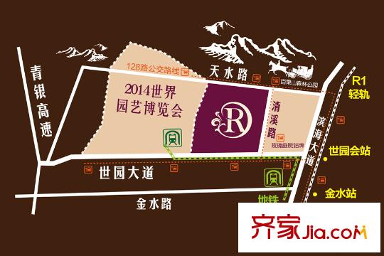 玫瑰庭院別墅交通圖