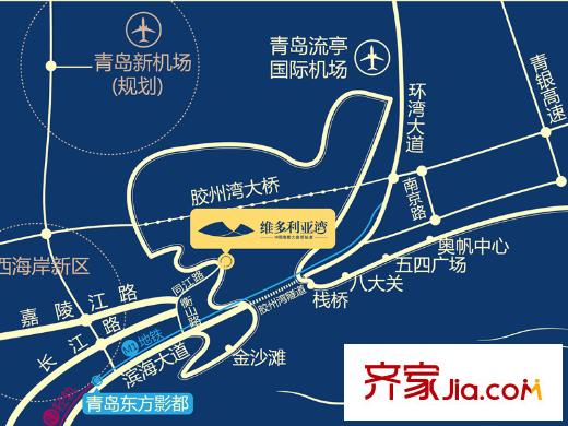 萬達?維多利亞灣區(qū)位圖