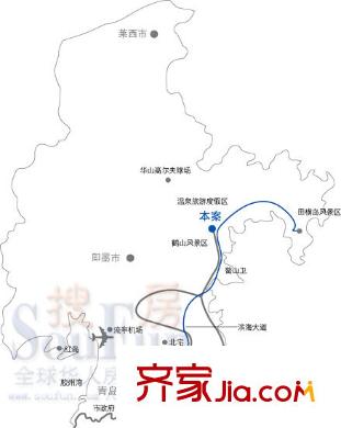 天泰圣羅尼克交通圖