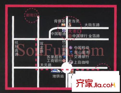 尚景公寓交通圖