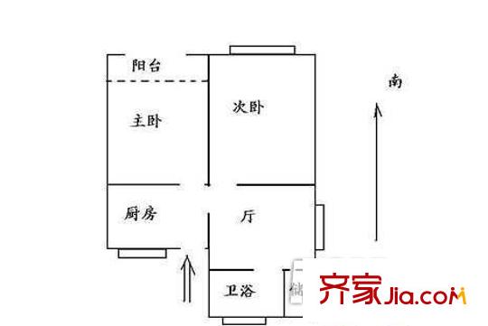 東城風(fēng)景戶(hù)型圖戶(hù)型圖 2室 2室1廳1衛(wèi)1廚