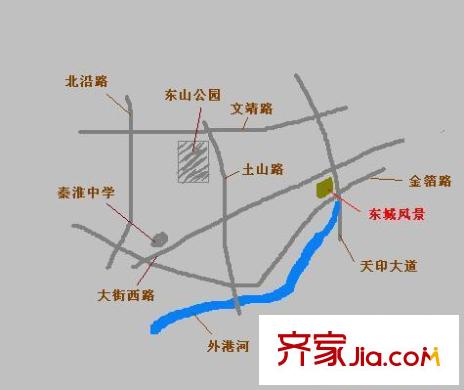 東城風(fēng)景交通圖