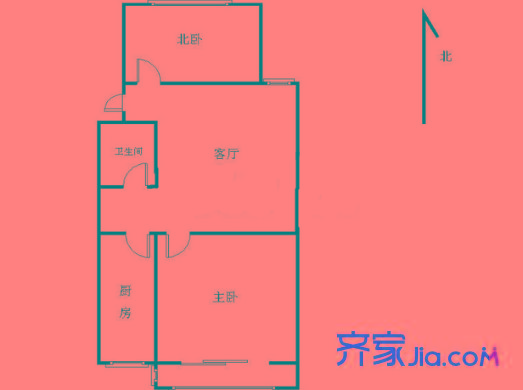 江濱新寓戶型圖戶型圖 1室 1室1廳1衛(wèi)1廚
