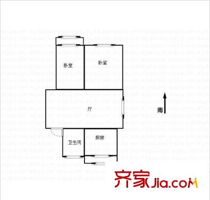 御林山莊 戶型圖 2室