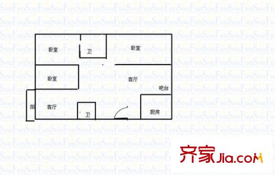 御林山莊戶型圖戶型圖4室 4室2廳2衛(wèi)1廚