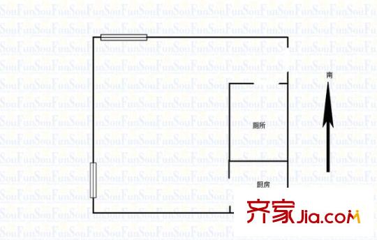 御湖國際戶型圖戶型圖 1室 1室1廳1衛(wèi)1廚