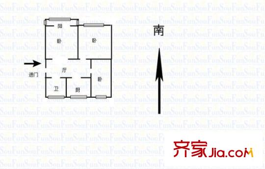 梅嶺小區(qū)戶型圖戶型圖 3室 3室1廳1衛(wèi)1廚