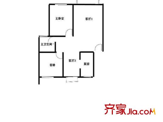 梅嶺小區(qū)戶型圖戶型圖 2室 2室2廳1衛(wèi)1廚