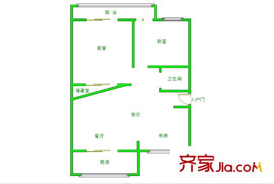 黃埔花園戶型圖戶型圖2室 2室1廳1衛(wèi)1廚