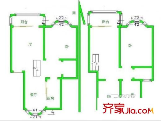 碧水灣花園戶(hù)型圖戶(hù)型圖 4室 4室2廳1衛(wèi)1廚