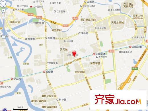 天印花園交通圖