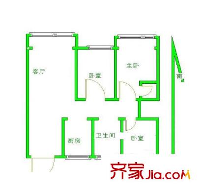 文鼎雅苑戶型圖戶型圖 3室 3室2廳3衛(wèi)1廚