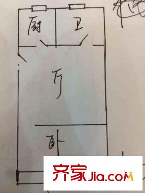 山水方舟雅苑戶型圖戶型圖 2室1廳1衛(wèi)1廚