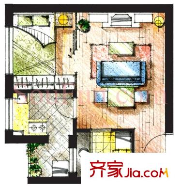 頤家春天戶型圖戶型圖 1室 1室1廳1衛(wèi)1廚