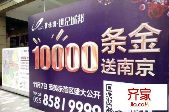 碧桂園世紀城邦項目外圍廣告（2015-11-09）
