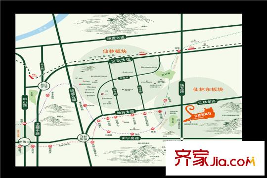 立德美林谷區(qū)位圖