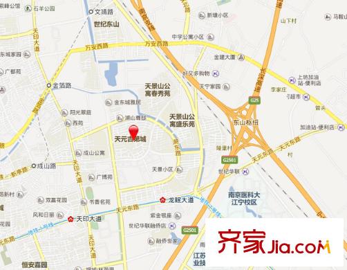 天元吉第城別墅交通圖