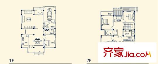 世外邊城二期樂山墅標(biāo)準(zhǔn)層a4n戶型 4室3廳3衛(wèi)1廚