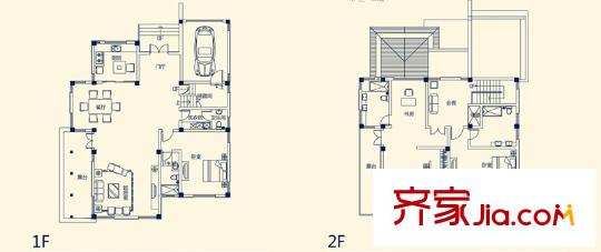 世外邊城二期樂山墅標(biāo)準(zhǔn)層a3n戶型 4室2廳4衛(wèi)1廚