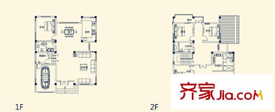 世外邊城二期樂山墅標(biāo)準(zhǔn)層a4s戶型 4室2廳3衛(wèi)1廚
