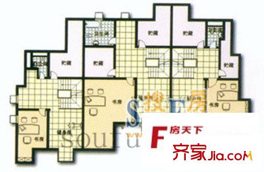 東湖麗島別墅戶型圖東湖麗島 3室2廳1衛(wèi)1廚