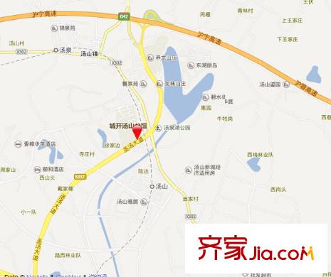 湯山公館交通圖