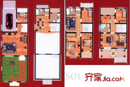 中國人家戶型圖戶型圖 5室 5室1廳1衛(wèi)1廚