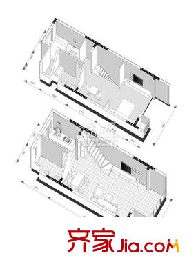 金基匯錦國(guó)際別墅戶型圖戶型圖 3室 3室2廳2衛(wèi)1廚