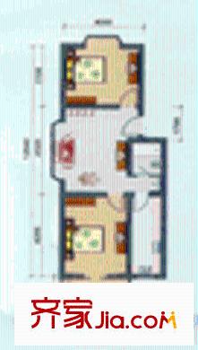 燕康園戶型圖 戶型圖 2室 2室2廳1衛(wèi)1廚