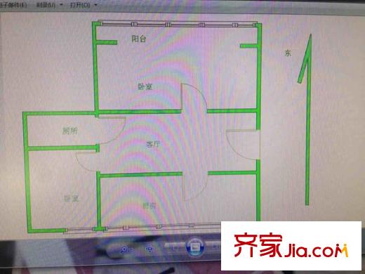 電站村戶型圖戶型圖 2室 2室1廳1衛(wèi)1廚