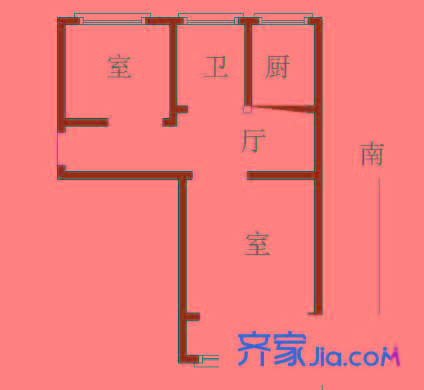 電站村戶型圖戶型圖2室 2室1廳1衛(wèi)1廚