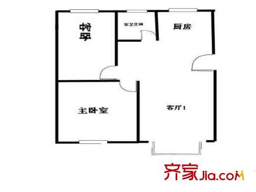 雅舍園戶型圖戶型圖 2室 2室1廳1衛(wèi)1廚