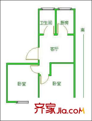 康福村戶型圖戶型圖 2室 