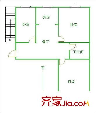 康福村戶型圖戶型圖 3室 